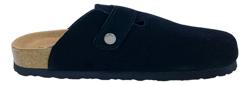 SANDALIA CUERO NEGRO STEEM LAND CASUAL CARISA MUJER - 4