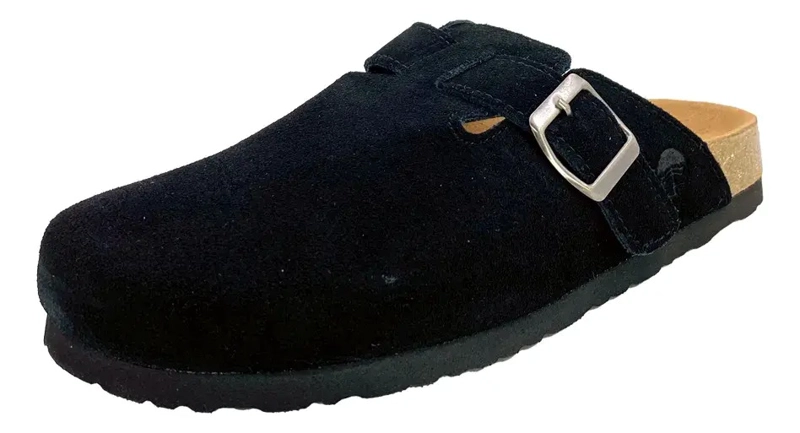 SANDALIA CUERO NEGRO STEEM LAND CASUAL CARISA MUJER - 5