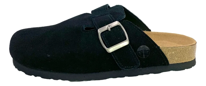 SANDALIA CUERO NEGRO STEEM LAND CASUAL CARISA MUJER - 7
