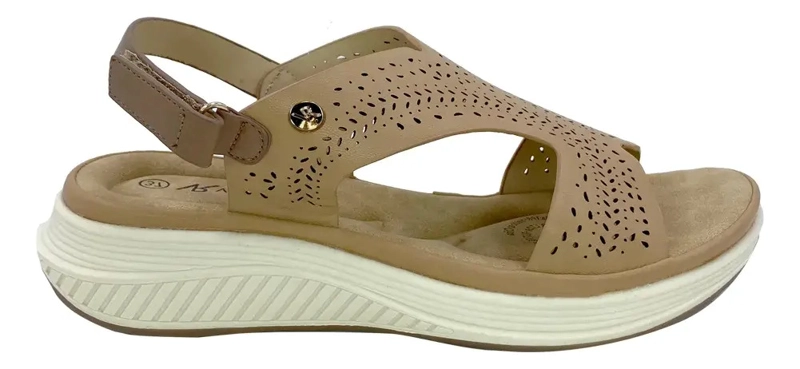 SANDALIA CAMEL VIA ROSMINI CHIALA CASUAL MUJER - 1