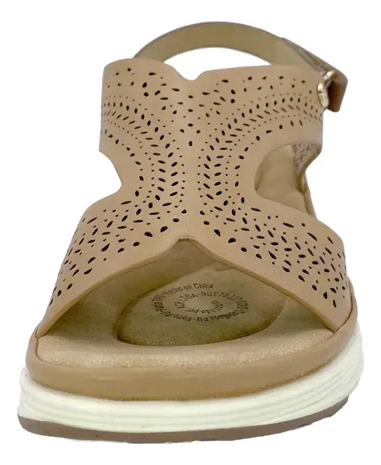 SANDALIA CAMEL VIA ROSMINI CHIALA CASUAL MUJER - 5