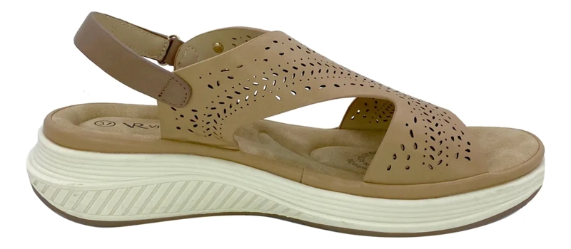SANDALIA CAMEL VIA ROSMINI CHIALA CASUAL MUJER - 6