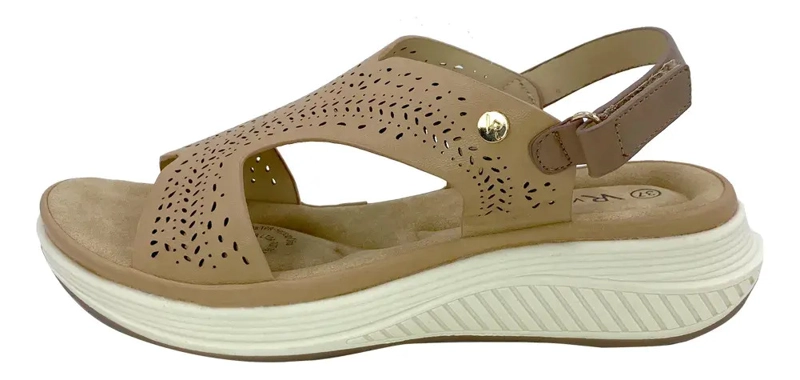 SANDALIA CAMEL VIA ROSMINI CHIALA CASUAL MUJER - 7
