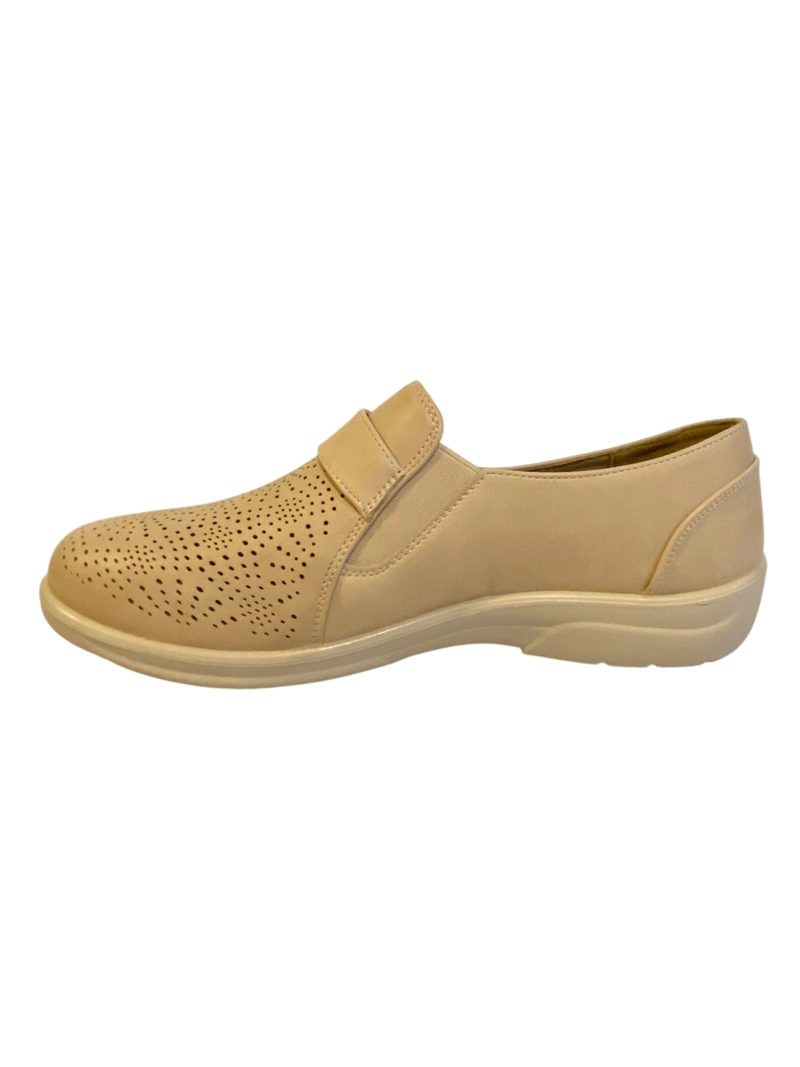 ZAPATO MOCASIN LECCIA BEIGE VIA ROSMINI - 4