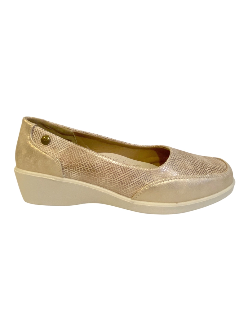 ZAPATO MUJER CANNET DORADO VIA ROSMINI - 1