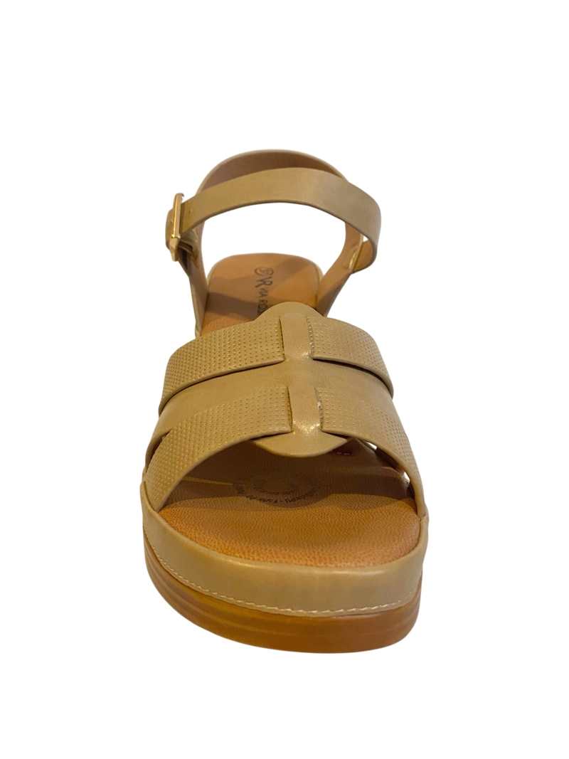 SANDALIA TERAMO BEIGE VIA ROSMINI - 3