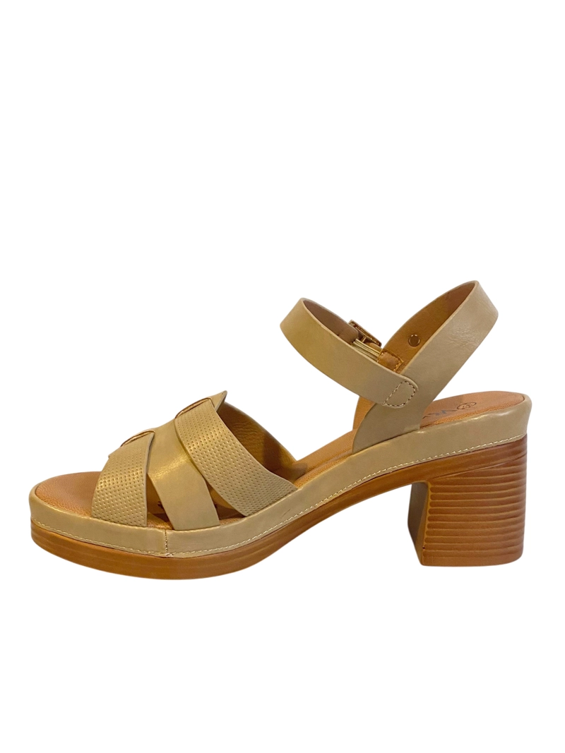 SANDALIA TERAMO BEIGE VIA ROSMINI - 4