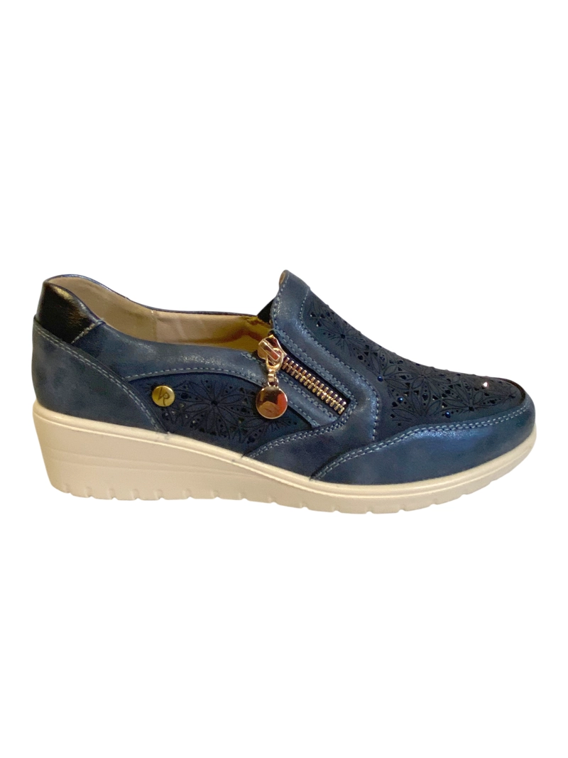ZAPATILLA CASUAL SELVAT AZUL VIA ROSMINI - 1