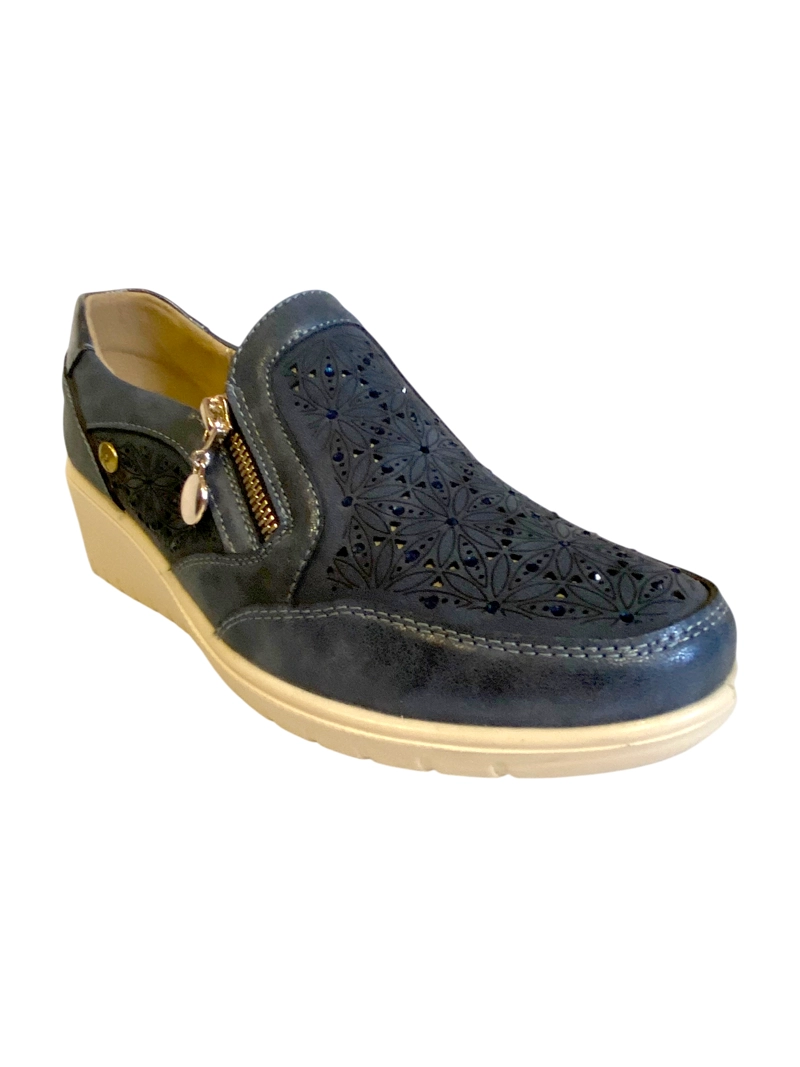 ZAPATILLA CASUAL SELVAT AZUL VIA ROSMINI - 2