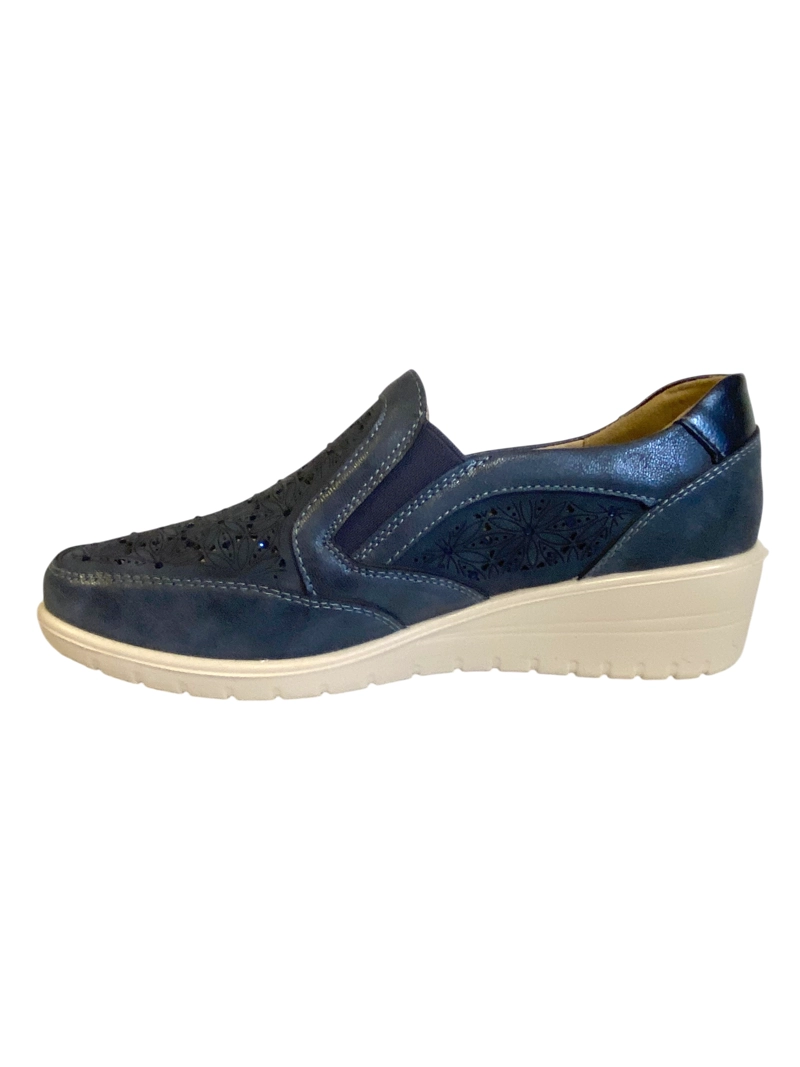 ZAPATILLA CASUAL SELVAT AZUL VIA ROSMINI - 4