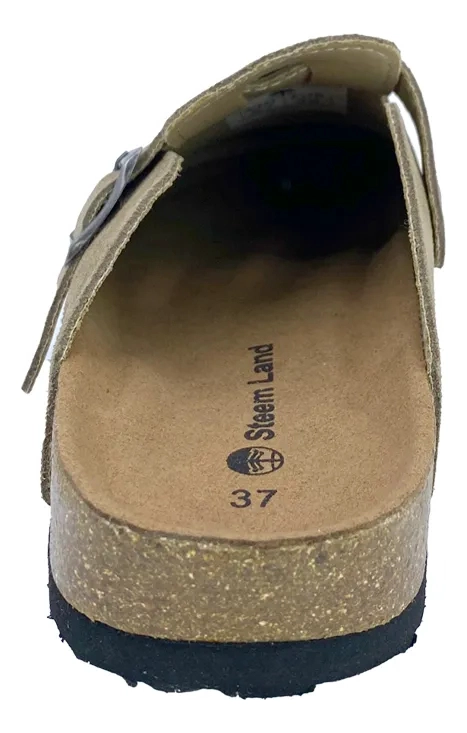 SANDALIA CUERO BEIGE STEEM LAND CASUAL CARISA MUJER - 6