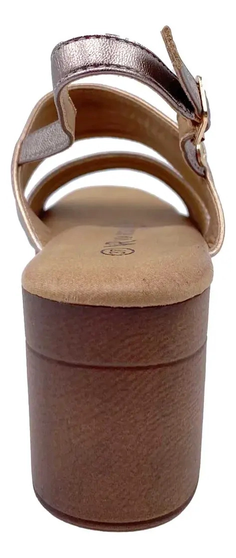 SANDALIA MORO BRONCE VIA ROSMINI CASUAL MUJER - 3