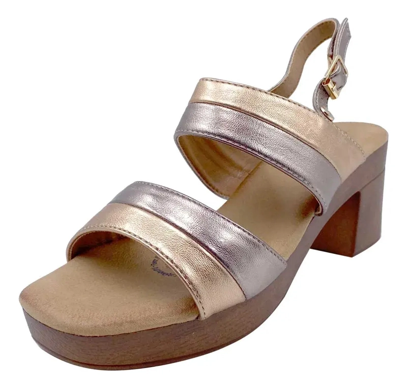 SANDALIA MORO BRONCE VIA ROSMINI CASUAL MUJER - 7