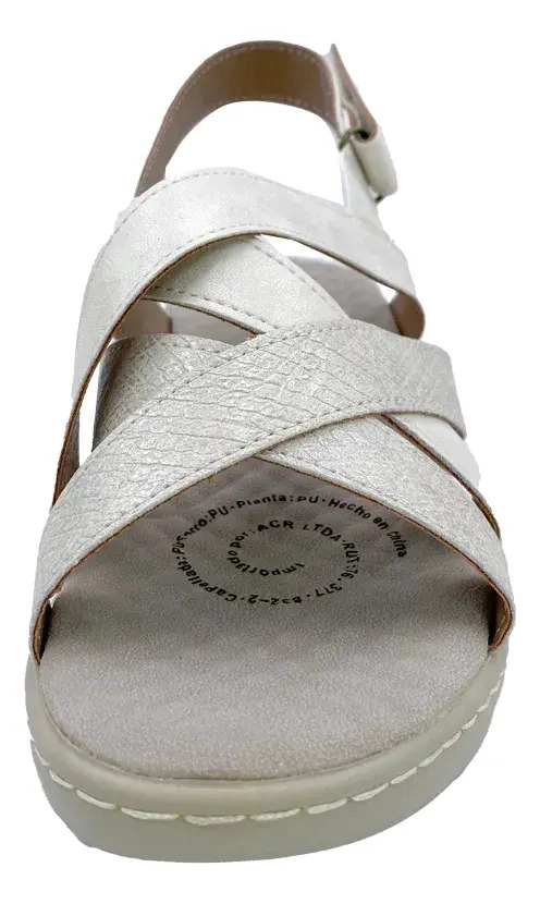 SANDALIA BLANCO VIA ROSMINI PARANTI CASUAL MUJER - 5