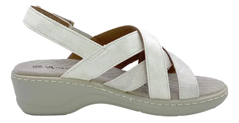 SANDALIA BLANCO VIA ROSMINI PARANTI CASUAL MUJER - 6