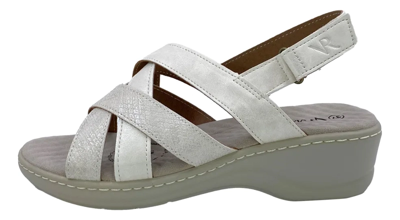 SANDALIA BLANCO VIA ROSMINI PARANTI CASUAL MUJER - 7