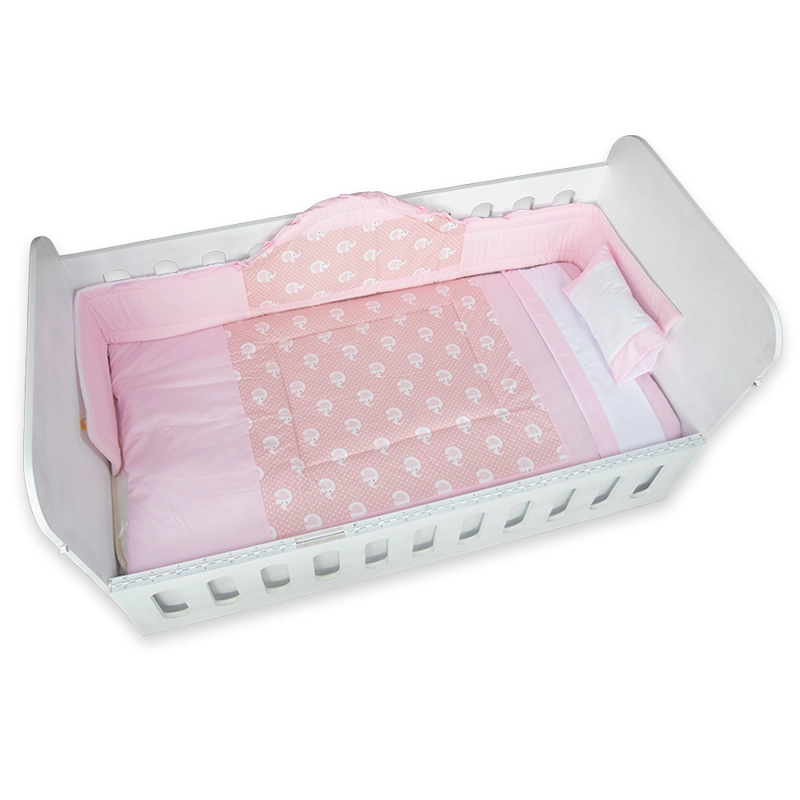 SET CUNA PALACIO DEL RODADO ROSADO NIÑA - 1