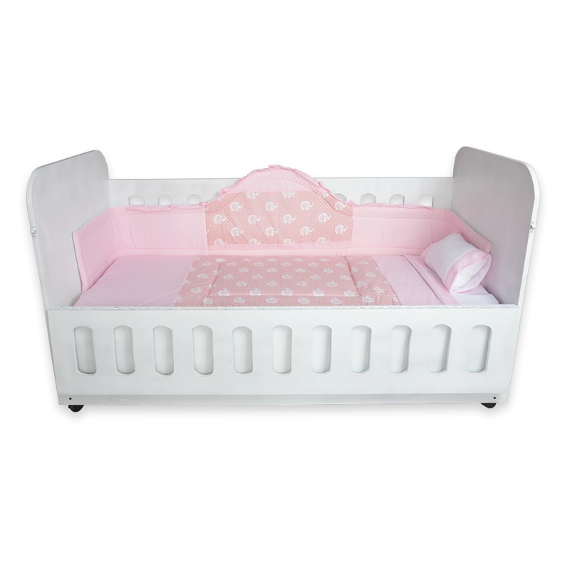 SET CUNA PALACIO DEL RODADO ROSADO NIÑA - 2