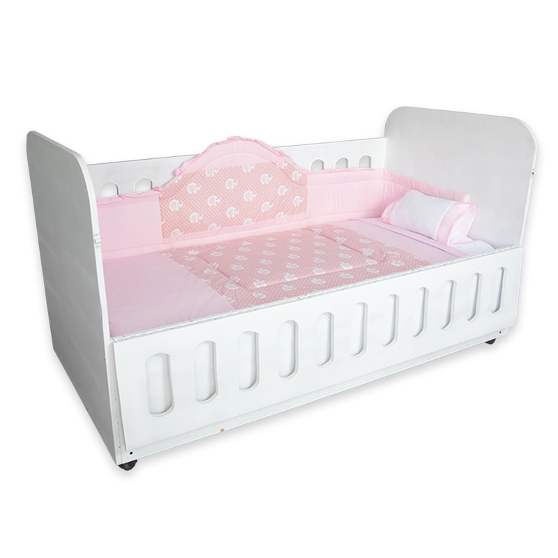 SET CUNA PALACIO DEL RODADO ROSADO NIÑA - 3