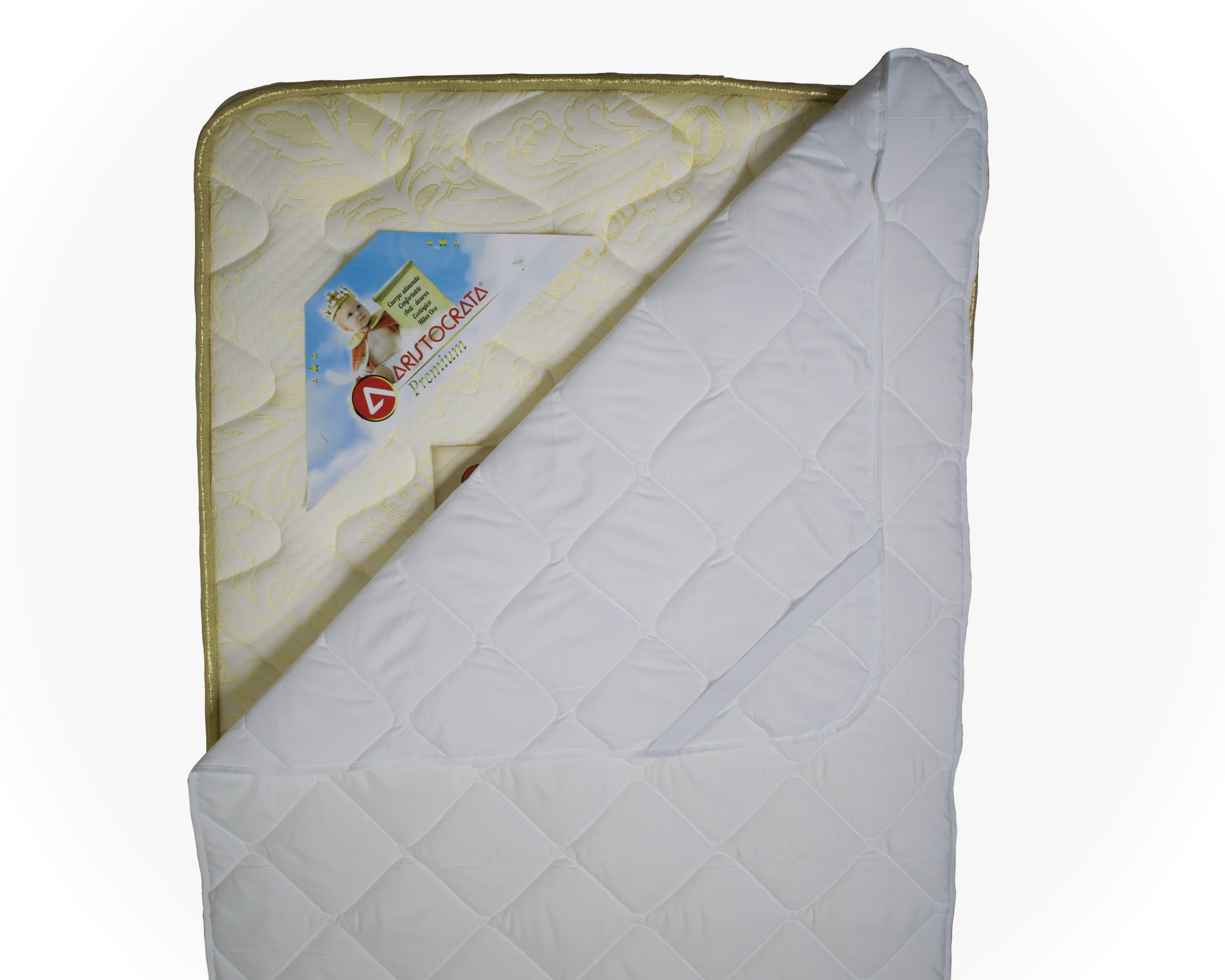 CUBRECOLCHÓN ARISTOCRATA BLANCO 60 X 130 - 1