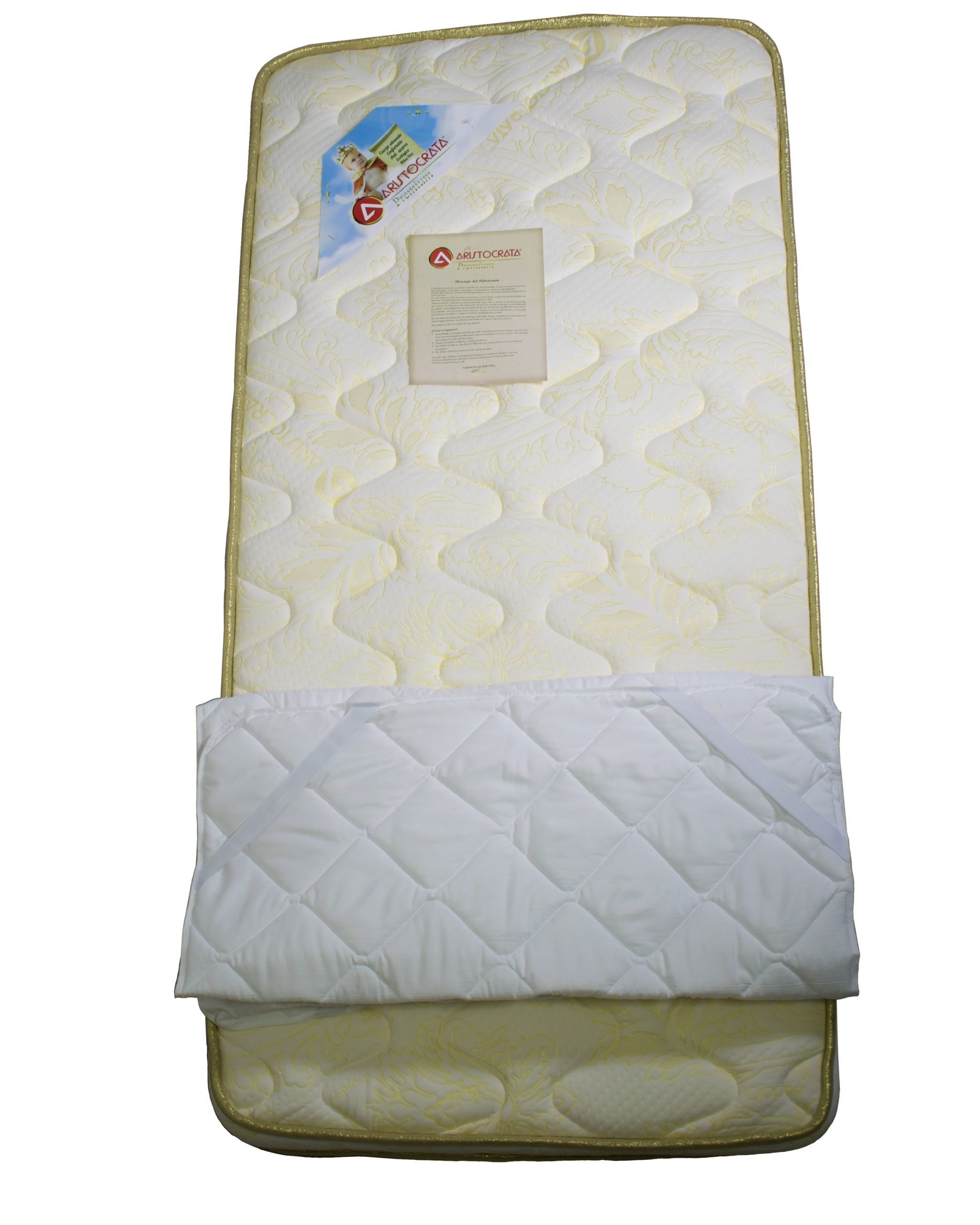 CUBRECOLCHÓN ARISTOCRATA BLANCO 70 X 130 - 2