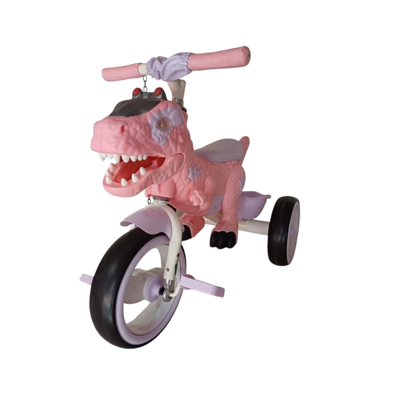 TRICICLO DINOSAURIO VOYAGE ROSADO - 1