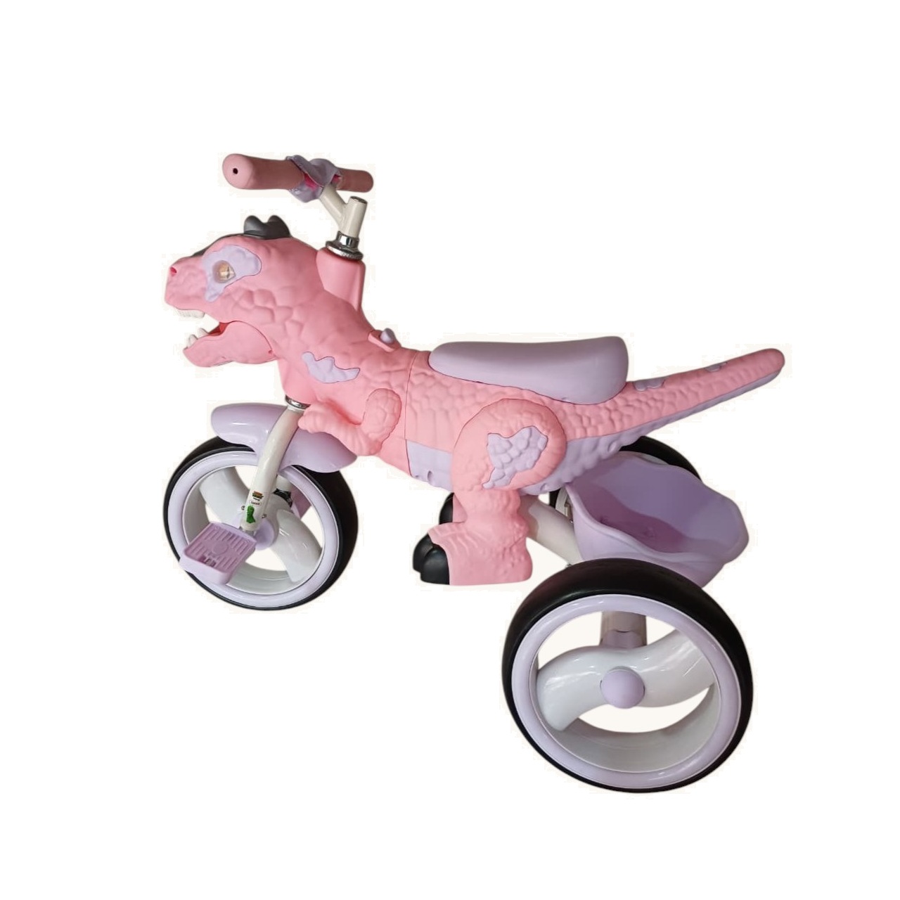 TRICICLO DINOSAURIO VOYAGE ROSADO - 2