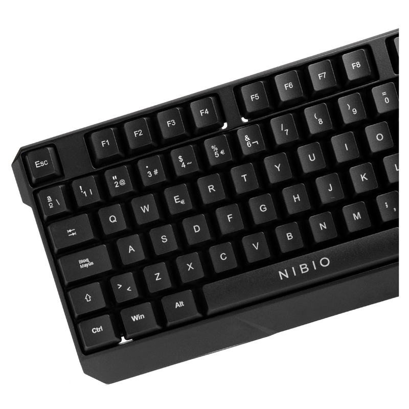 TECLADO GAMER UNIVERSAL NIBIO K200 STRIKE RGB MRCLICK - 3