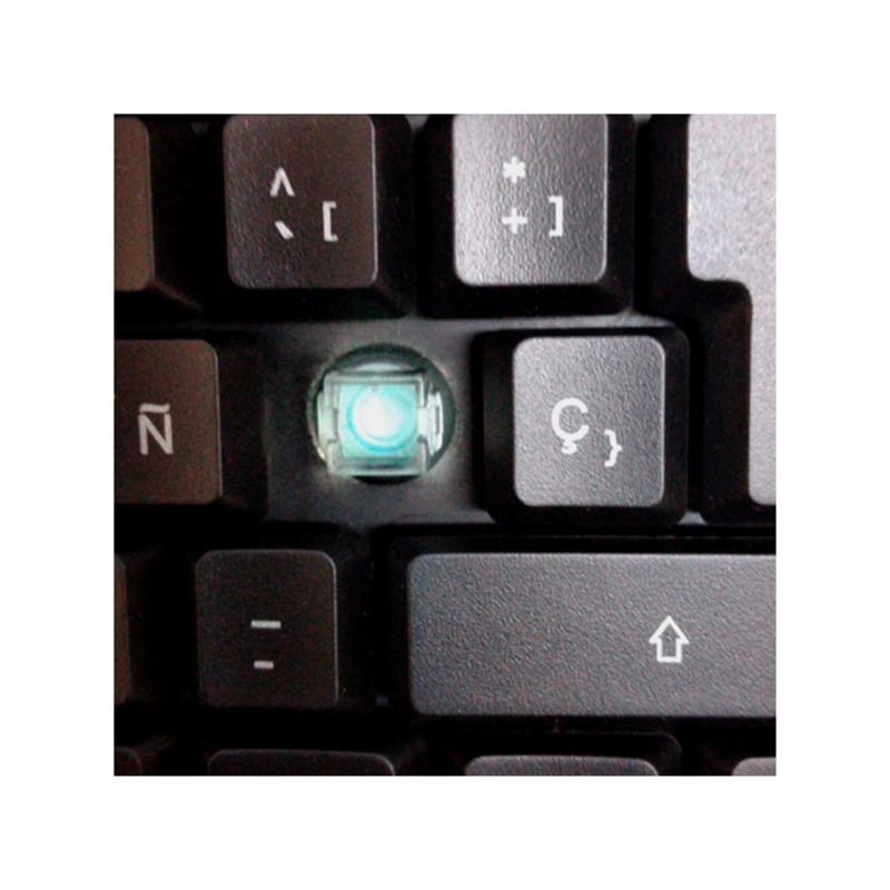 TECLADO GAMER UNIVERSAL NIBIO K200 STRIKE RGB MRCLICK - 4