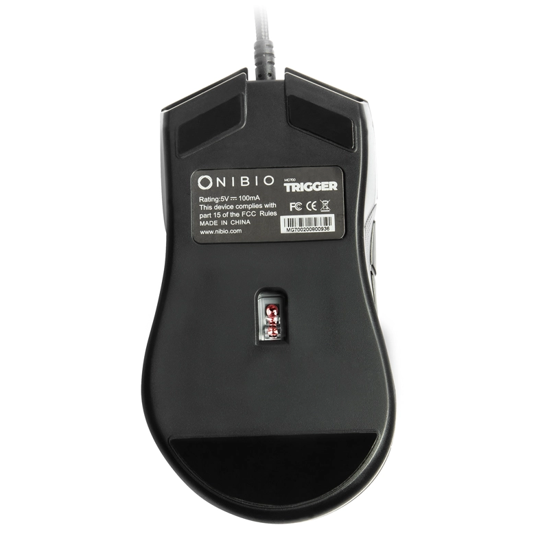 MOUSE NIBIO GAMER TRIGGER 12000DPI RGB PROGRAMABLE 7 BOTONES - 4