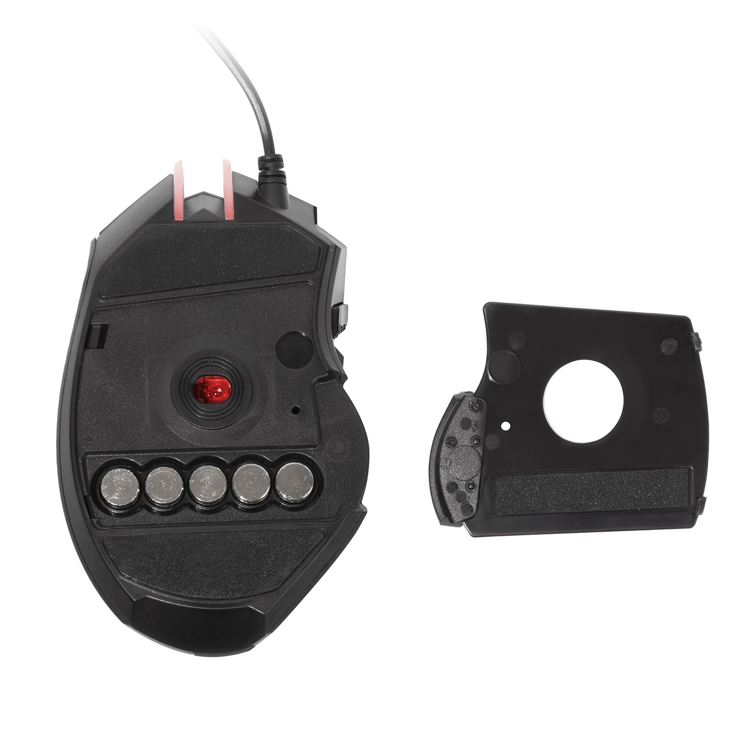 MOUSE NIBIO GAMER GEAR 9 BOTONES 4000DPI CON PESAS RGB - 4