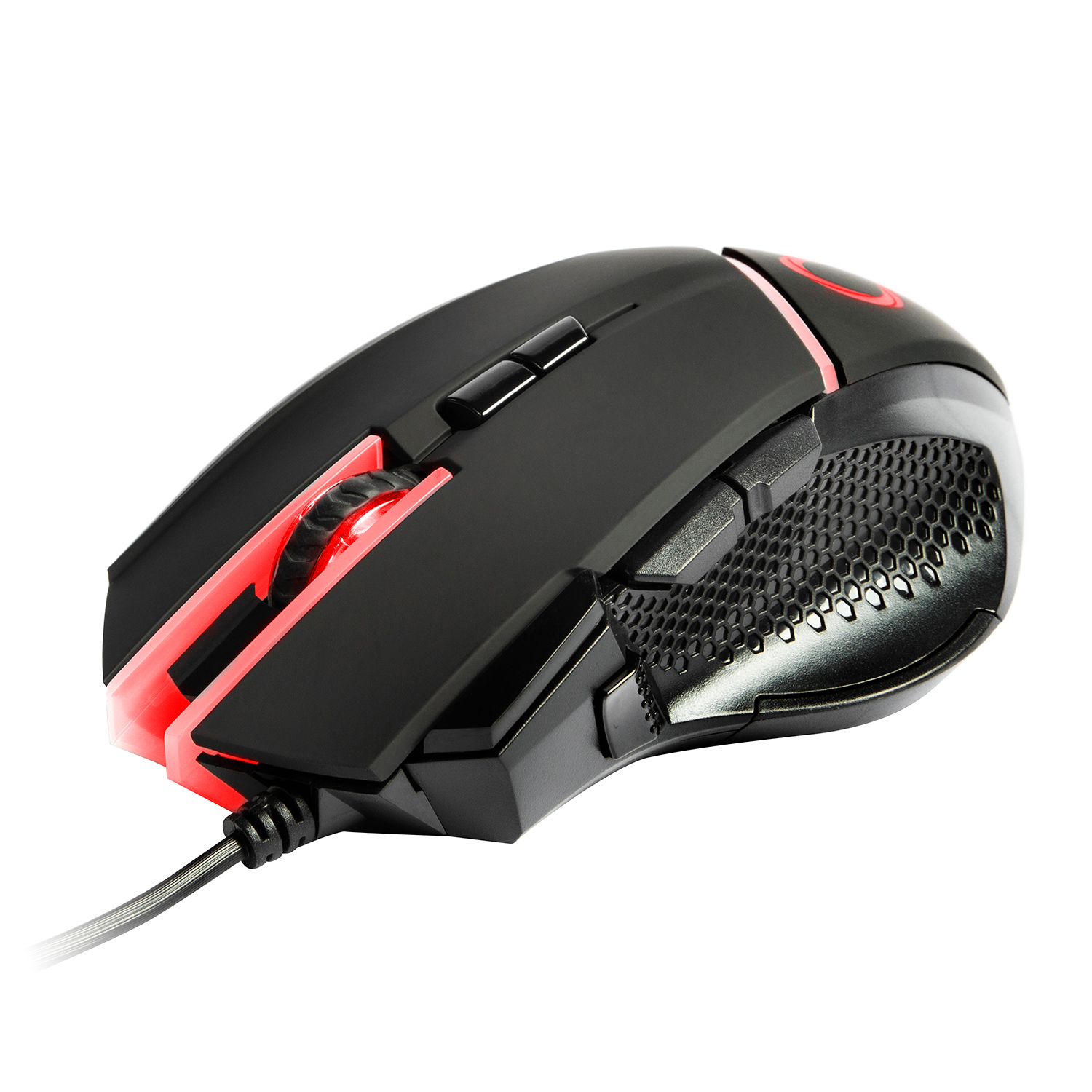 MOUSE NIBIO GAMER GEAR 9 BOTONES 4000DPI CON PESAS RGB - 6