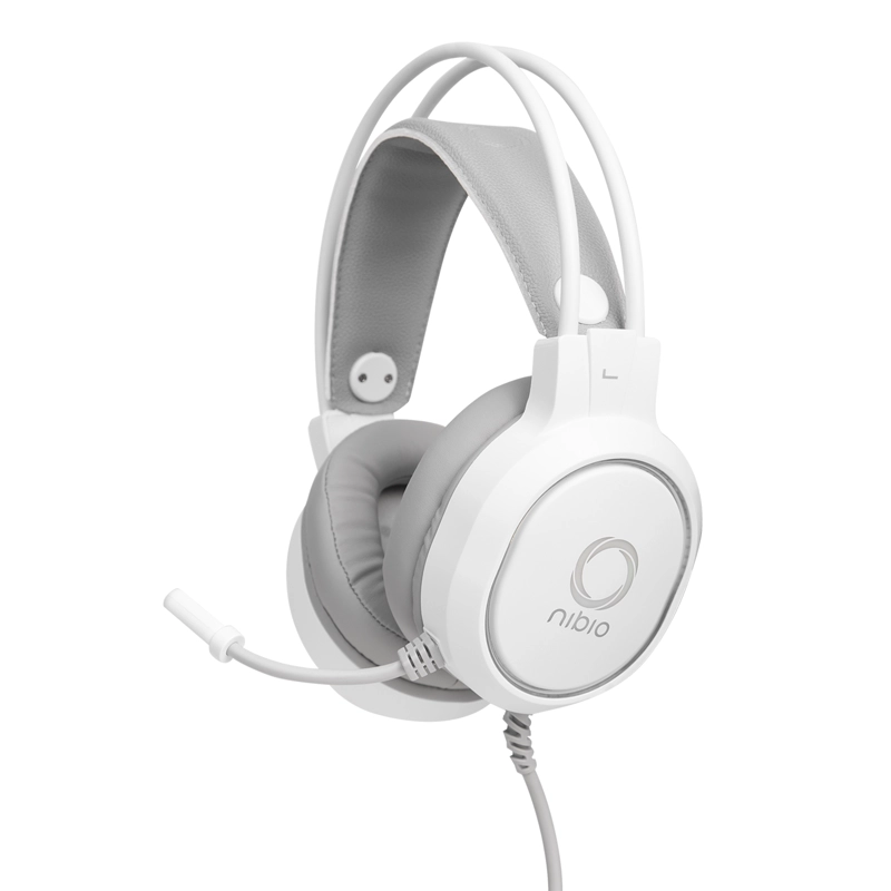 AUDÍFONOS GAMER NIBIO HEADSET ZIGMA PC PS XBOX RGB ROSADO - 3