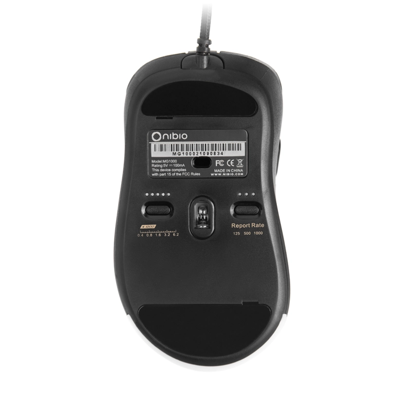 MOUSE NIBIO GAMING RULE MG1000 16000 DPI RGB - 4
