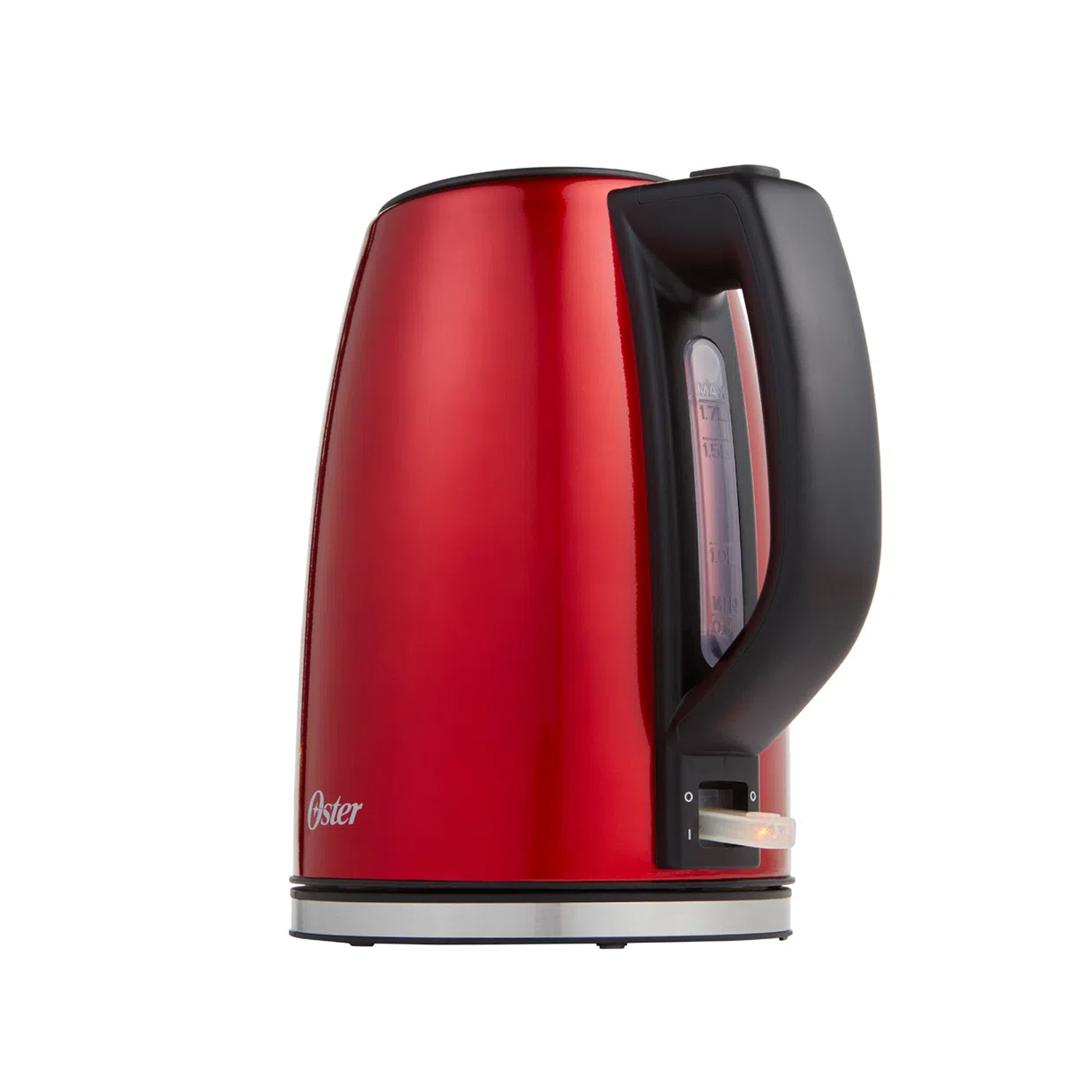 HERVIDOR ELÉCTRICO OSTER ACERO INOXIDABLE 1.7 LT 1850W ROJO - 2
