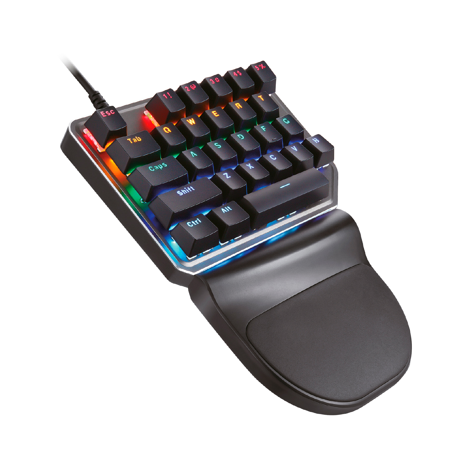 KIT GAMER UNIVERSAL NIBIO TECLADO MK250 RGB + MOUSE TRIGGER - 2
