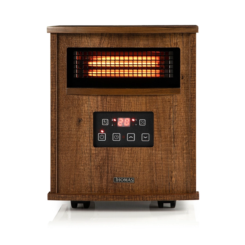 THOMAS ESTUFA INFRAREN COLOR ROJO THOMAS TH-IR60 1800W CON PARLANTE BLUETOOT | EN COLOR CAFE