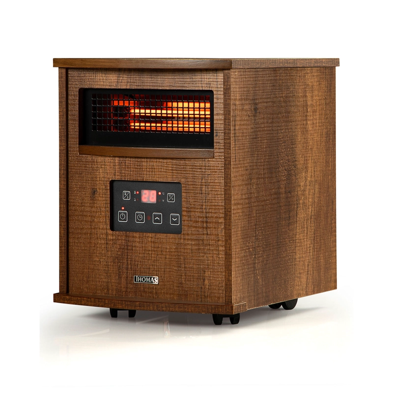 ESTUFA INFRAREN COLOR ROJO THOMAS TH-IR60 1800W CON PARLANTE BLUETOOT | EN COLOR CAFE - 2