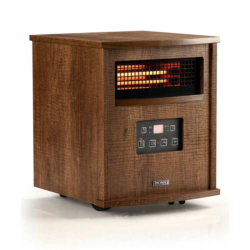 ESTUFA INFRAREN COLOR ROJO THOMAS TH-IR60 1800W CON PARLANTE BLUETOOT | EN COLOR CAFE - 3