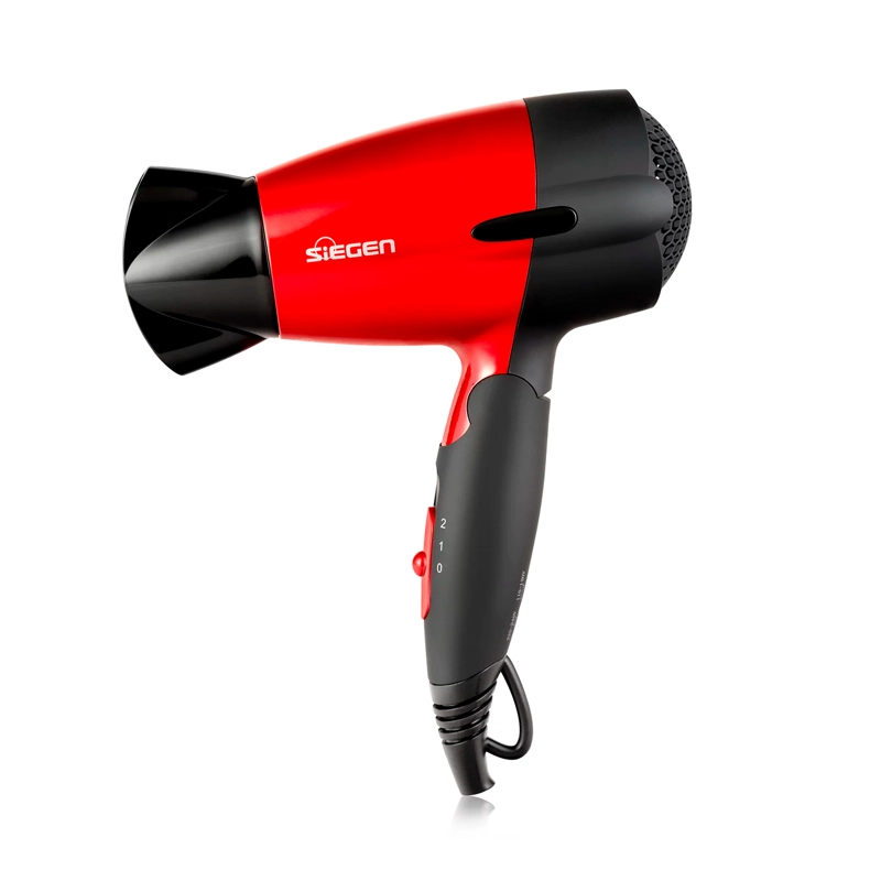 SECADOR DE CABELLO SIEGEN 1400 W SG-3011 LET'S GO TRAVEL ROJO - 1