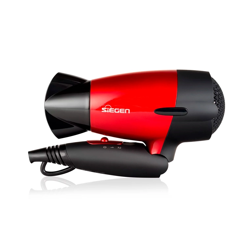 SECADOR DE CABELLO SIEGEN 1400 W SG-3011 LET'S GO TRAVEL ROJO - 3