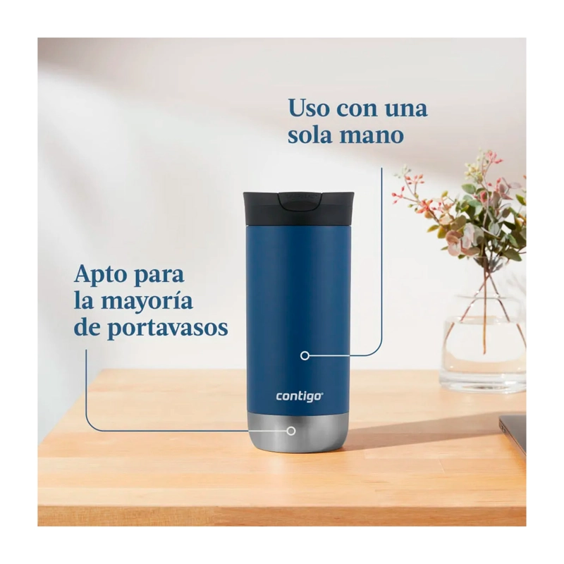 Vaso Térmico Contigo Huron 2.0 Azul 473ml - 7
