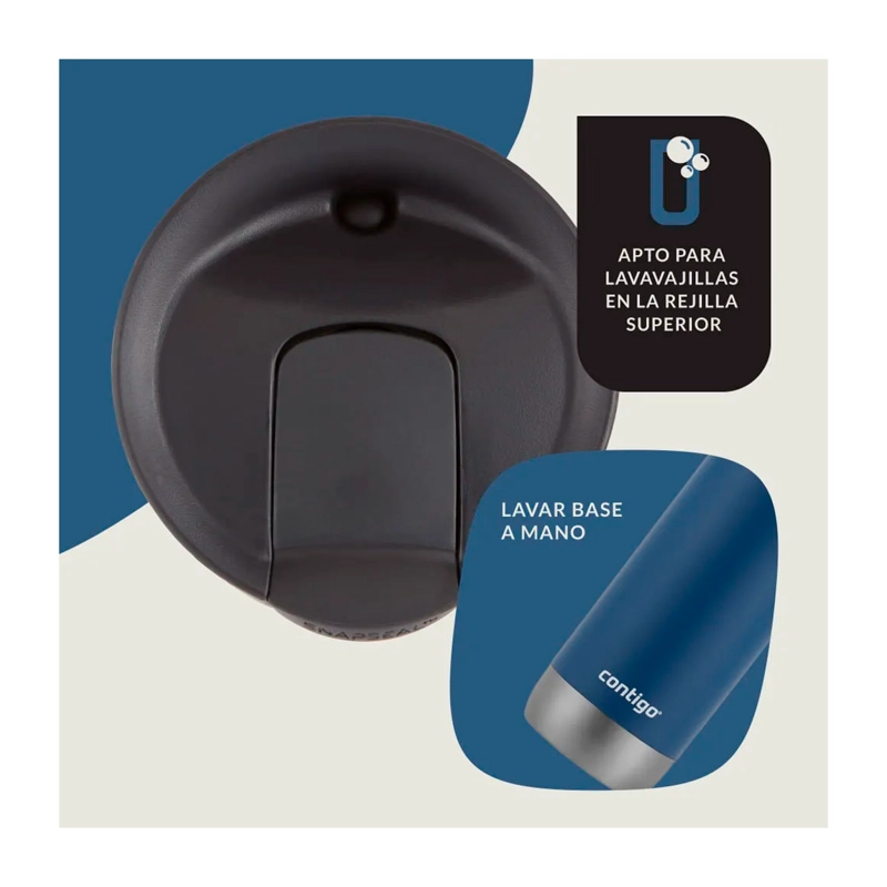 Vaso Térmico Contigo Huron 2.0 Azul 473ml - 8