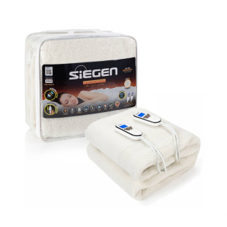 CALIENTACAMA SIEGEN SG-5351 2 PLAZAS CHIPORRO 150X140 | Blanco | 2 plazas - 1