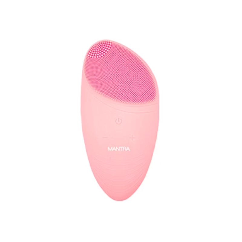 LIMPIADOR FACIAL Y MASAJEADOR MANTRA PLÁSTICO SILICONE2 ROSADO - 1