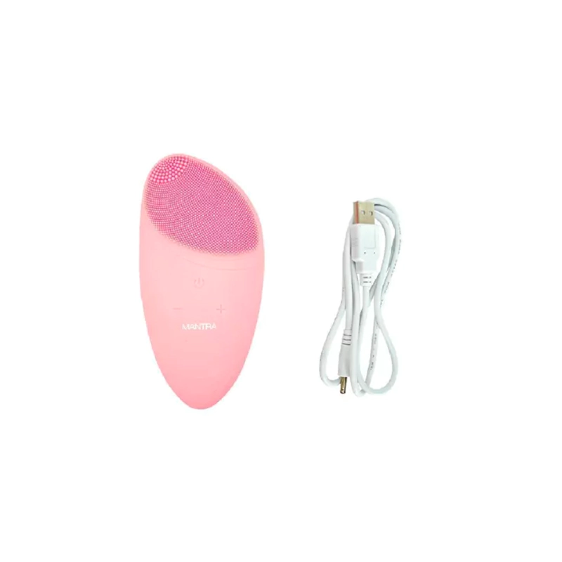 LIMPIADOR FACIAL Y MASAJEADOR MANTRA PLÁSTICO SILICONE2 ROSADO - 3