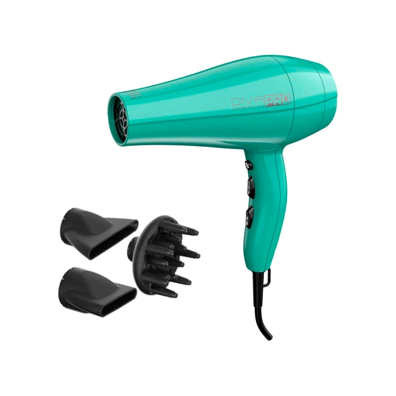 GAMA SECADOR DE PELO GAMA DIVA SALON PRO TURQUESA 2200W