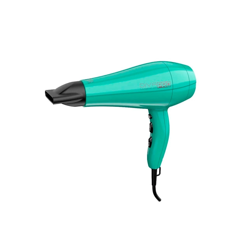 SECADOR DE PELO GAMA DIVA SALON PRO TURQUESA 2200W - 2
