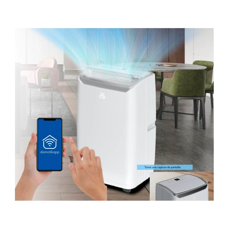 AIRE ACONDICIONADO THORBEN PORTATIL PAC 4 EN 1 WIFI 9000 BTU - 4