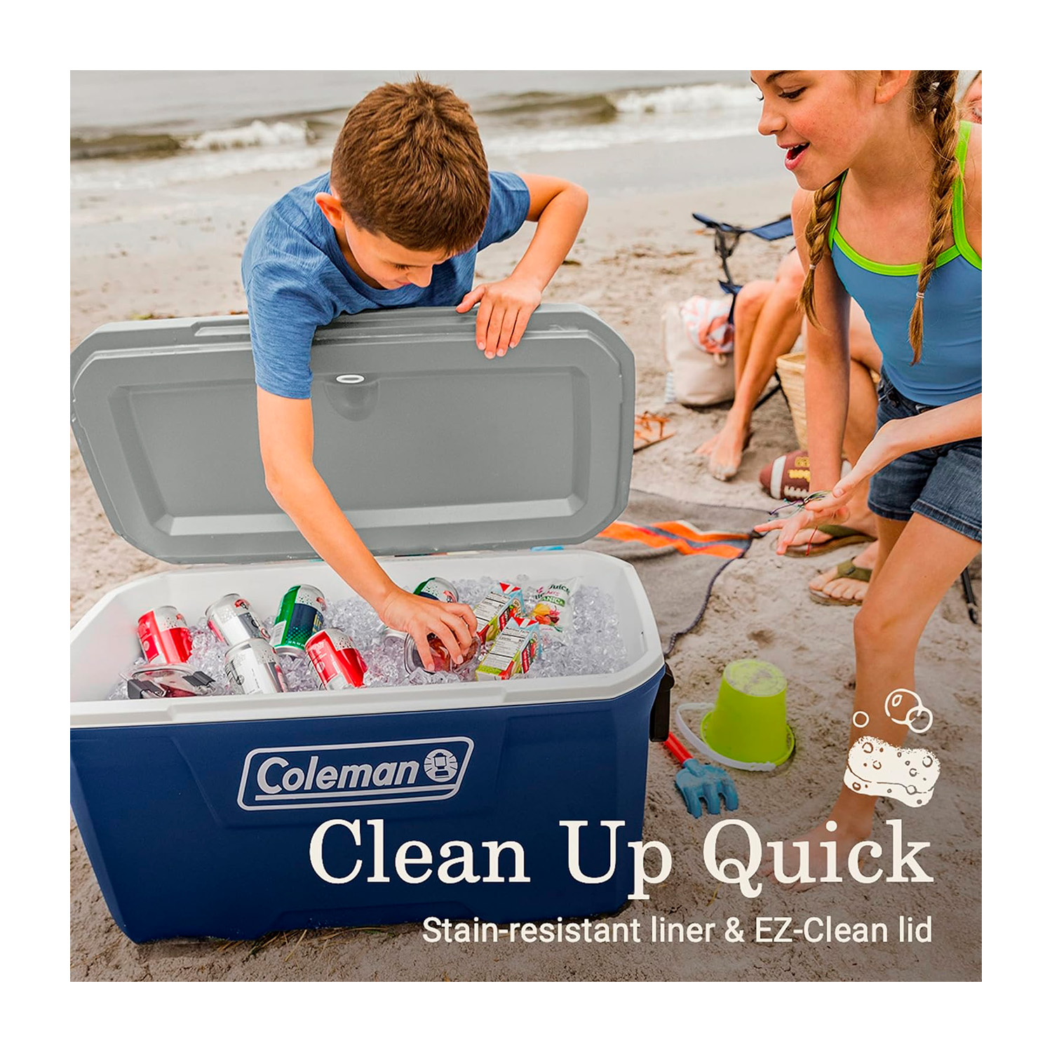 COOLER COLEMAN 316 SERIES 66L 70QT AZUL - 4